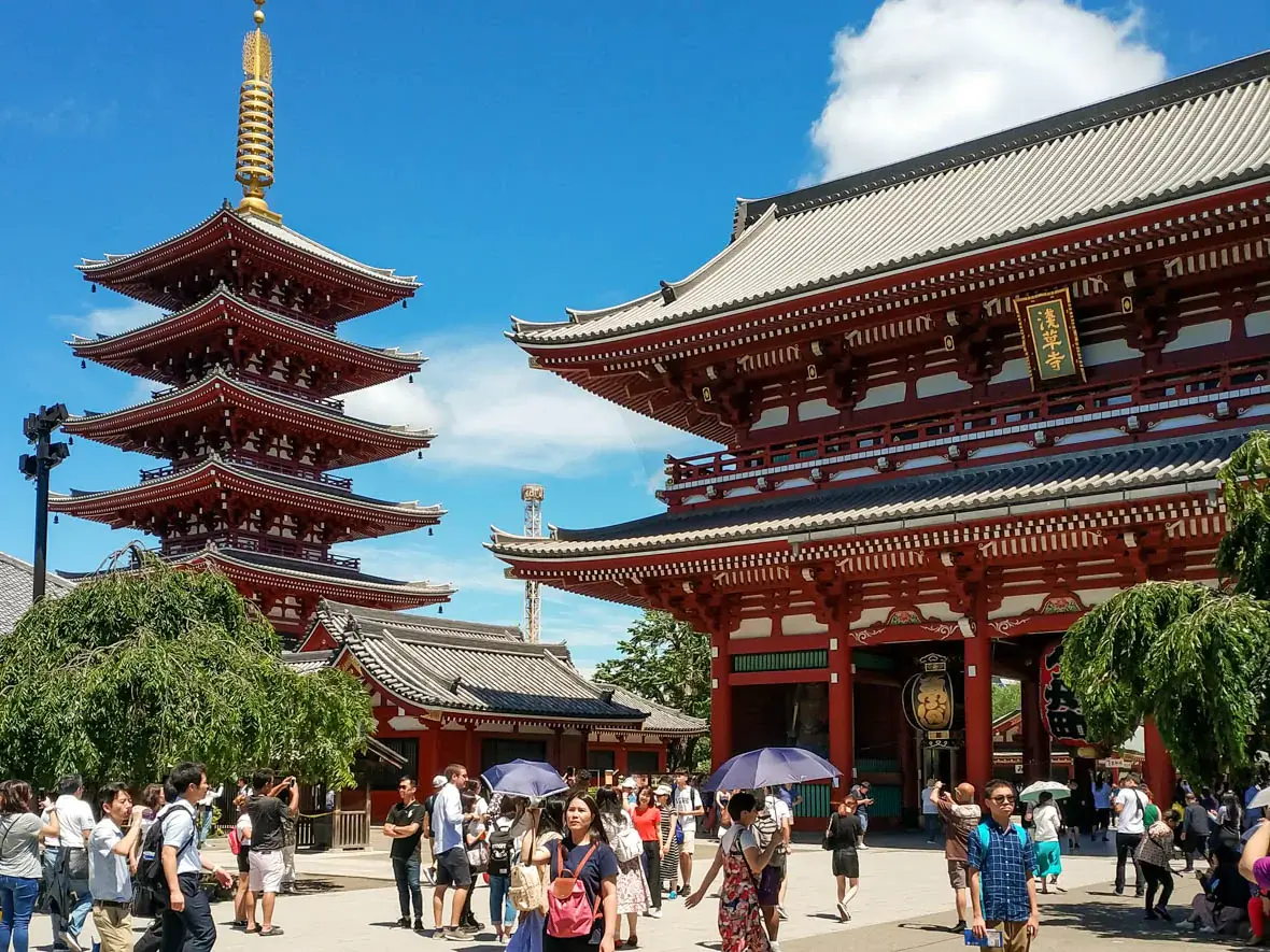 Photograph of Sensō-ji Temple in Japan