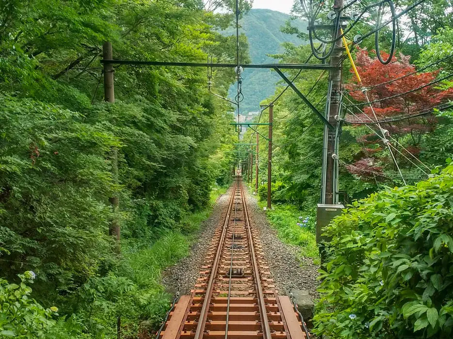 Photograph of Hakone Tozan Cable Car in Japan