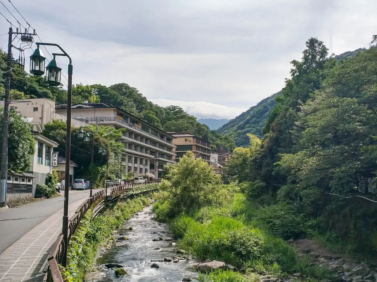 Photograph of Yubataki Street in Japan