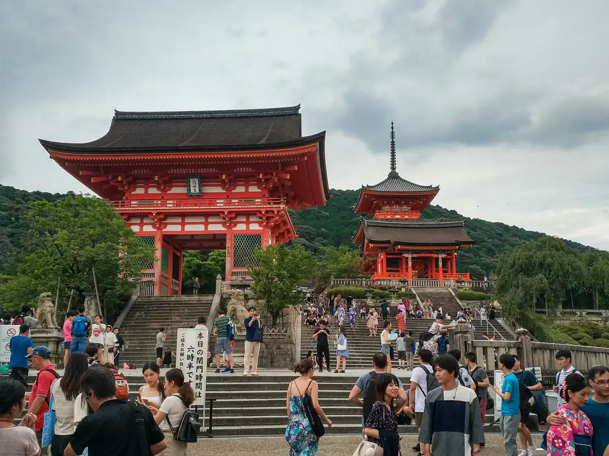 Photograph of Kiyomizudera Temple in Japan
