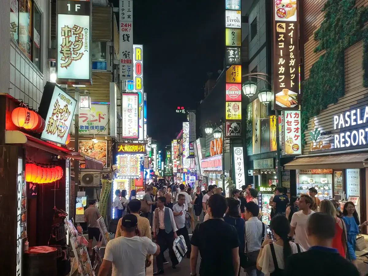 Photograph of Kabukicho-dori Street in Japan
