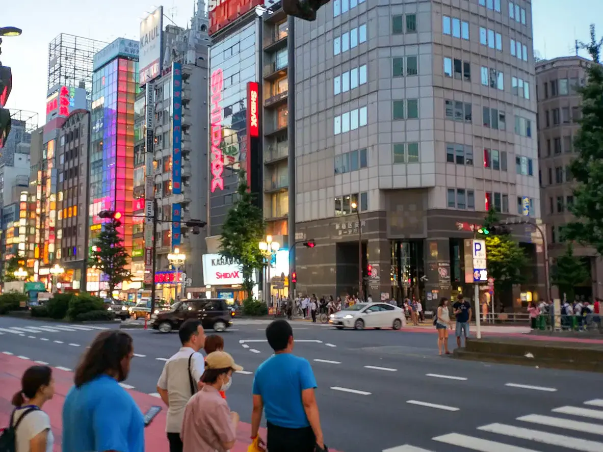 Photograph of Shinjuku Streets in Japan