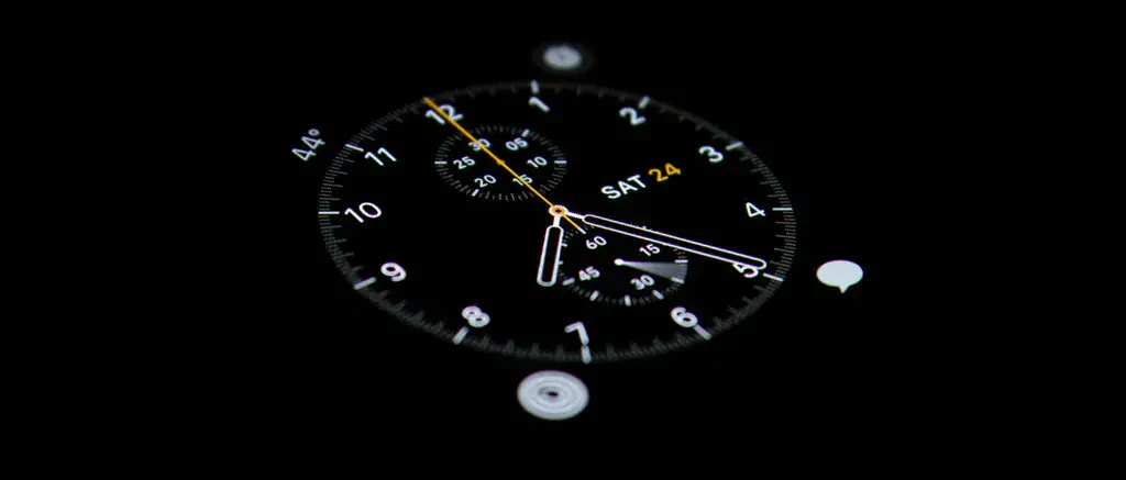 Black digital clock dial